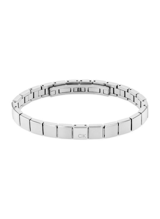 CALVIN KLEIN Minimalistic Squares Collection Link Bracelet For Men In Stainless Steel - 35000488 - Image 1